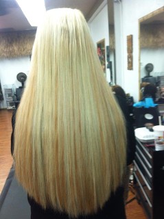 Hair Extensions - After